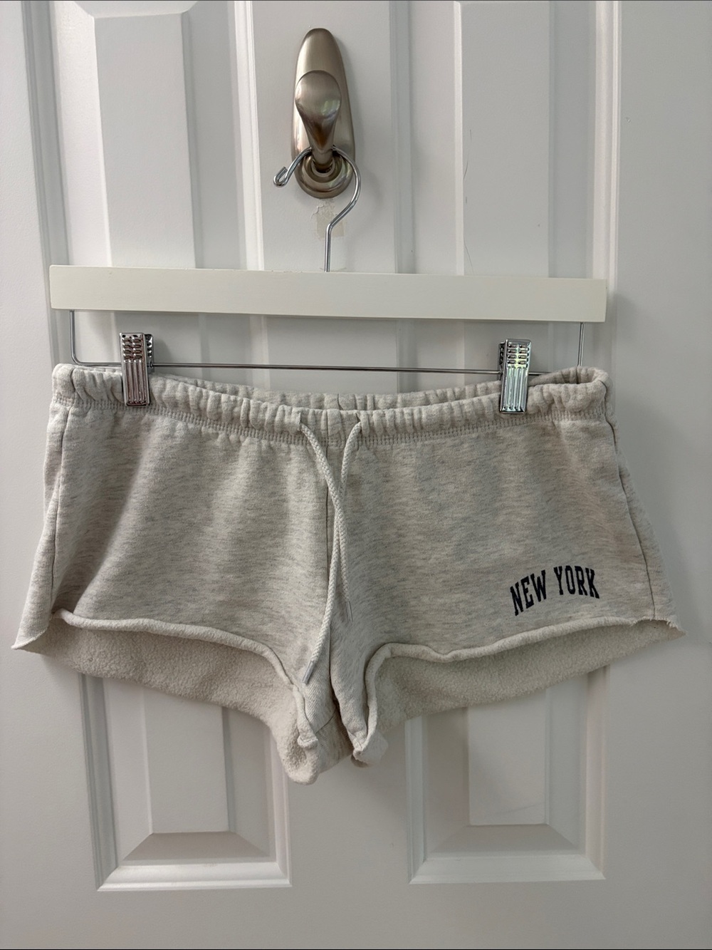 Brandy Melville New York Women's Gray Fleece Shorts